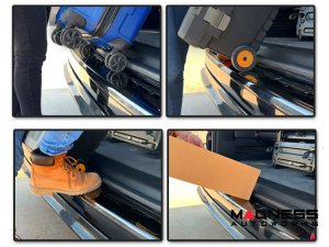 Jeep Renegade Rear Bumper Sill Cover - Dark Brushed Stainless Steel